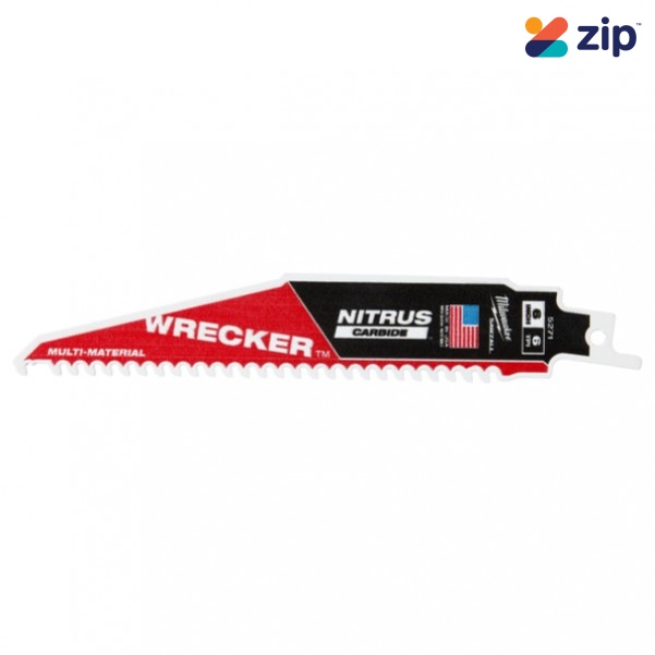 Milwaukee 48005273 -300mm (12") 6TPI Sawzall The Wrecker w/ Nitrus Carbide Teeth Demolition Blade 1 Pk